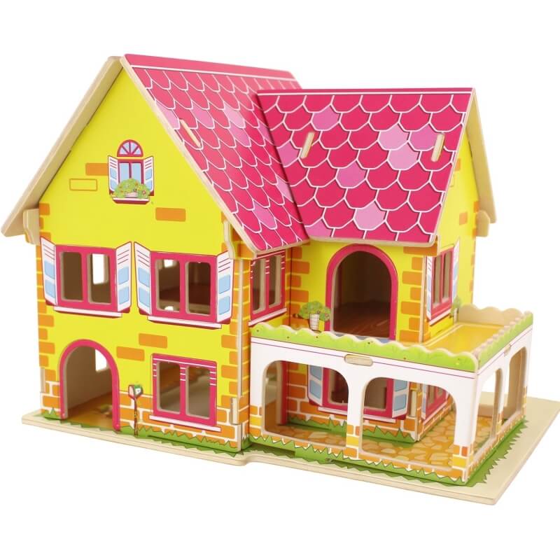 TD® Maison puzzle 3D jouet fille enfant extérieur poupée moderne créat –