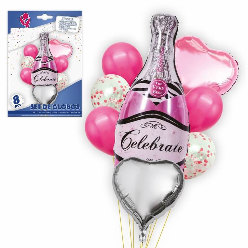 Pack ballon  bouteille  d corations de mariage ballons 