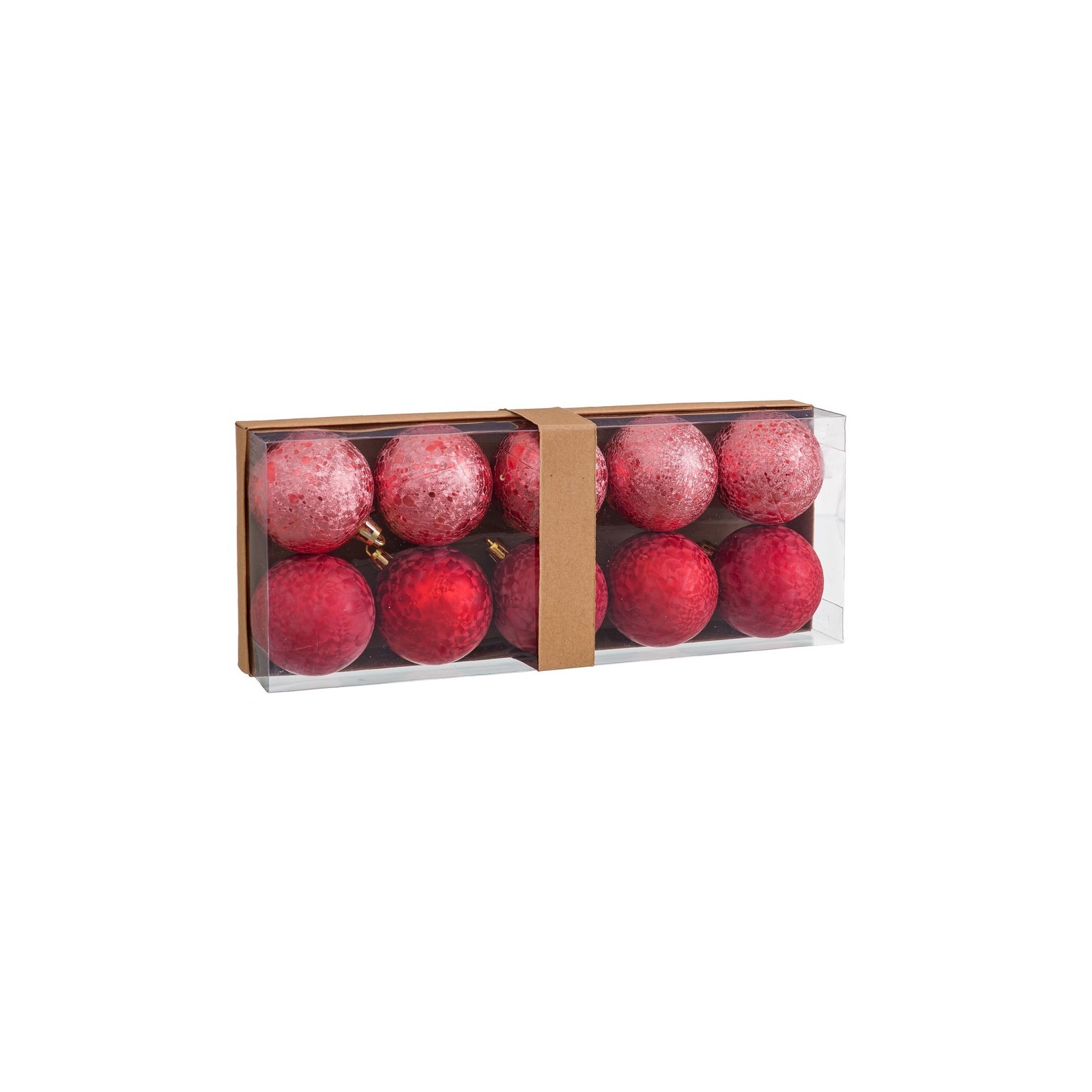 S 10 boules d eau en plastique rouge 6 x 6 x 6 cm