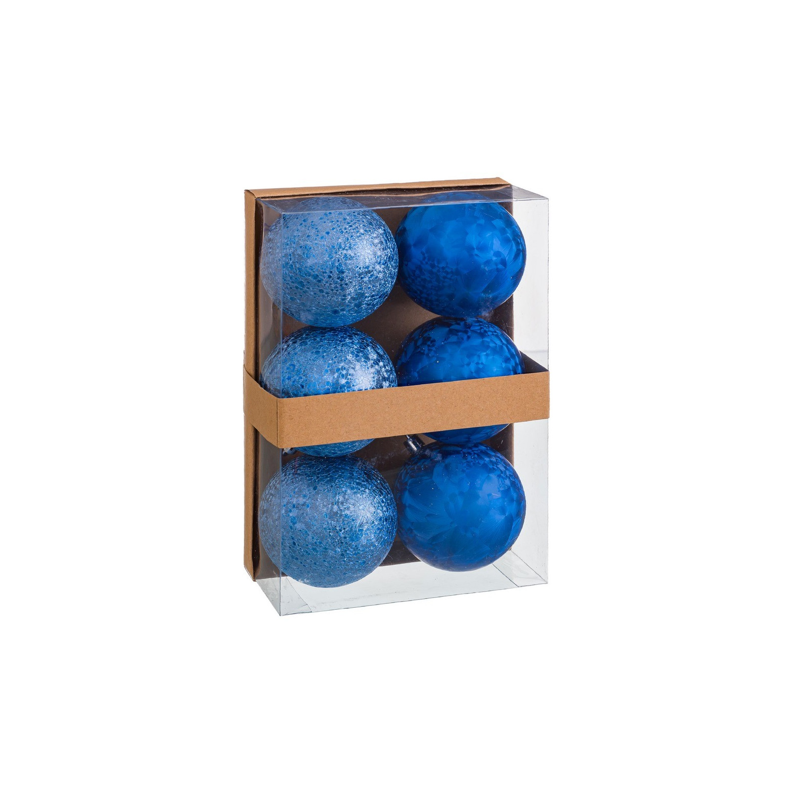 S 6 boules d eau en plastique bleu 8 x 8 x 8 cm