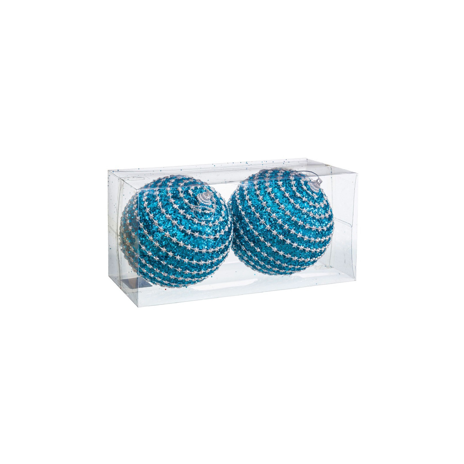 S 2 boules polyfoam turquoise 10 x 10 x 10 cm