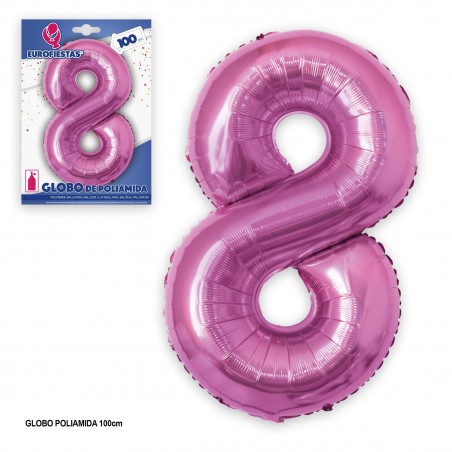 Ballon en polyamide 1m fuchsia 8