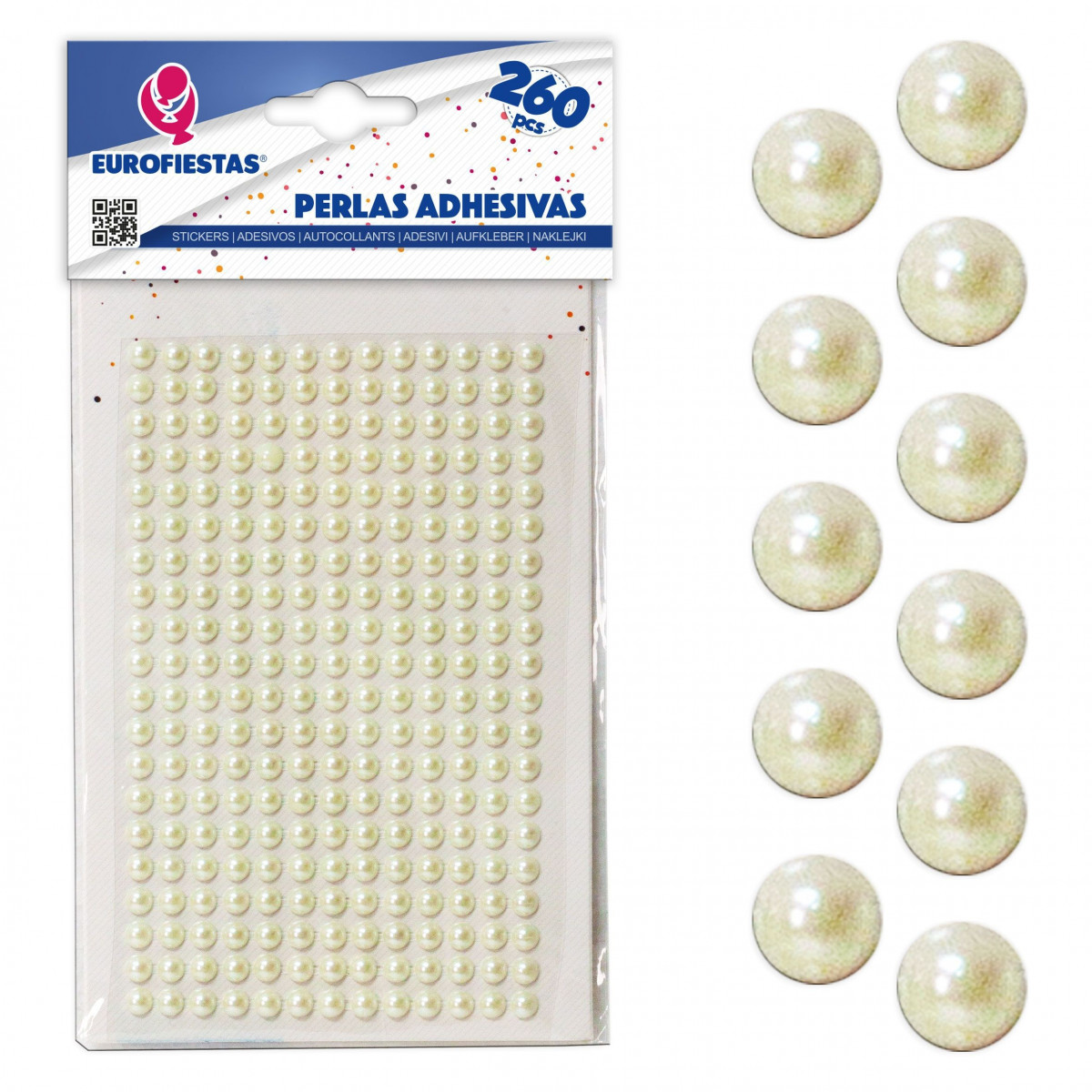 260 billes adhésives med beige