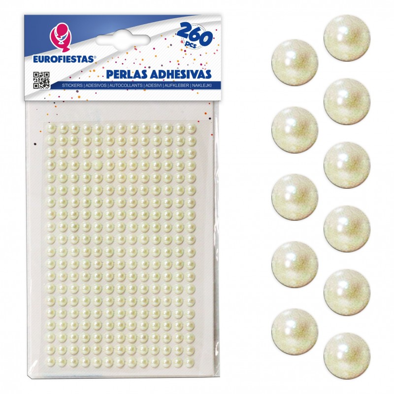 260 billes adhésives med beige