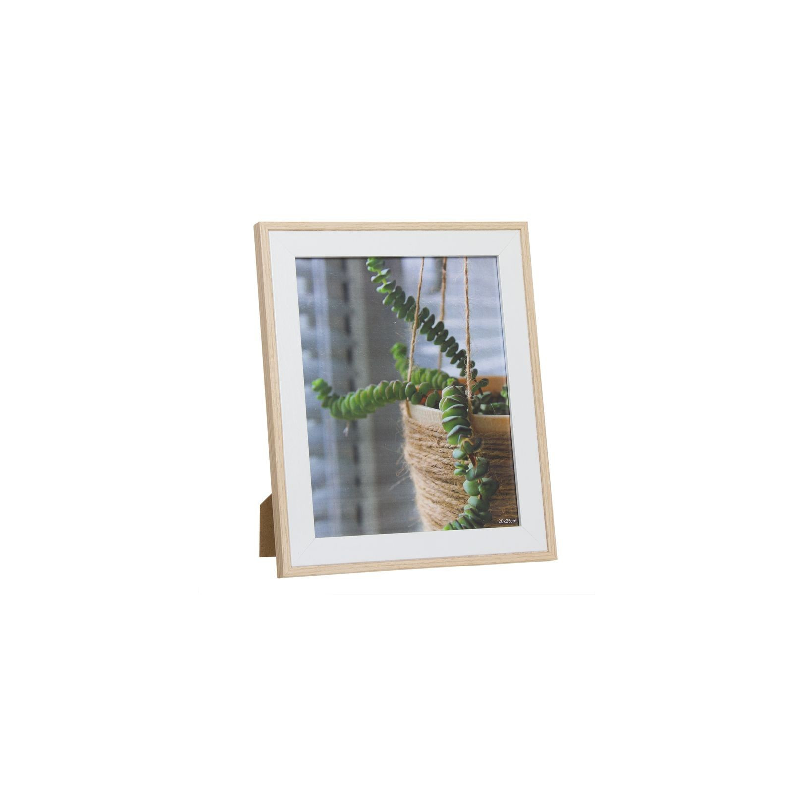 Cadre photo 20x25 blanc naturel