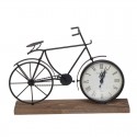 Horloge en forme de vélo sur socle