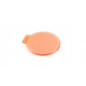 Miroir orange rond