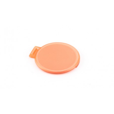 Miroir orange rond