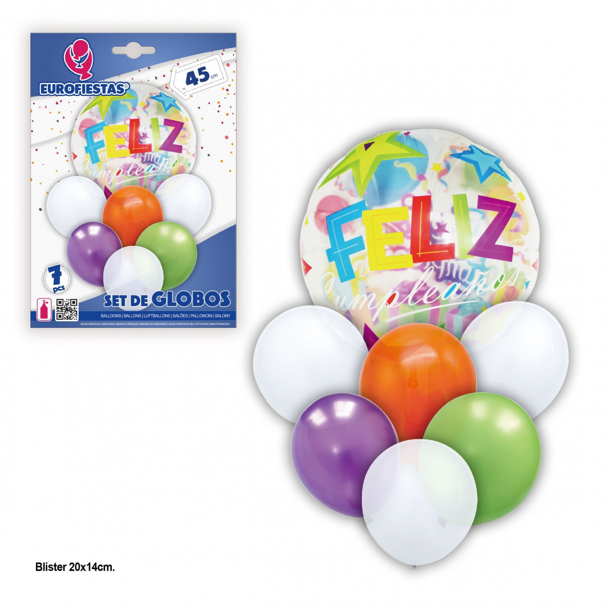 Ensemble de ballons colorés joyeux anniversaire