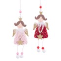 Pendentif anges en bois 2 m 7 10 x 1 x 13 cm