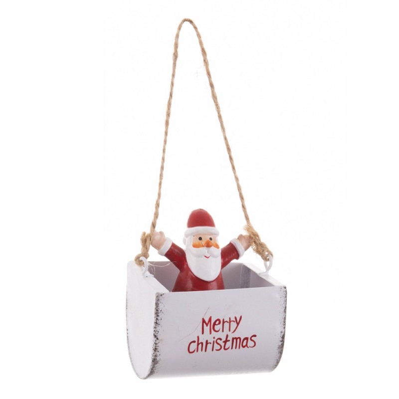 Pendentif metal pere noel 5.50 x 4 x 8 cm