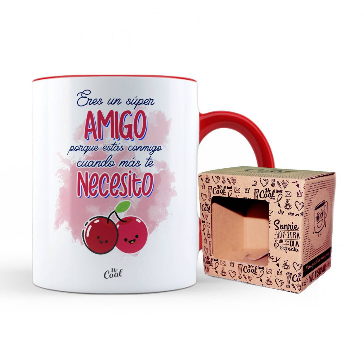 Mug rouge tu es un super ami parce que tu es avec moi quand j ai le plus besoin de toi