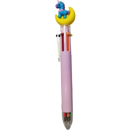 Stylo à bille licorne encre multicolore