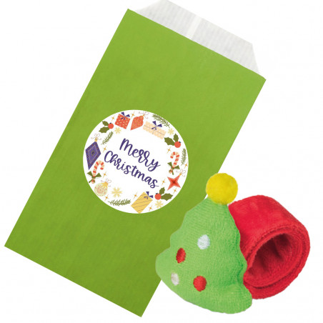 Aimant De Noël Avec Phrase De Noël Dans Une Enveloppe Cadeau Et Autocollant  Avec Image Personnalisée
