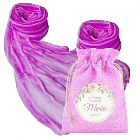 foulard gris sac cadeau