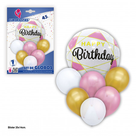 arche ballons bio bleu argent