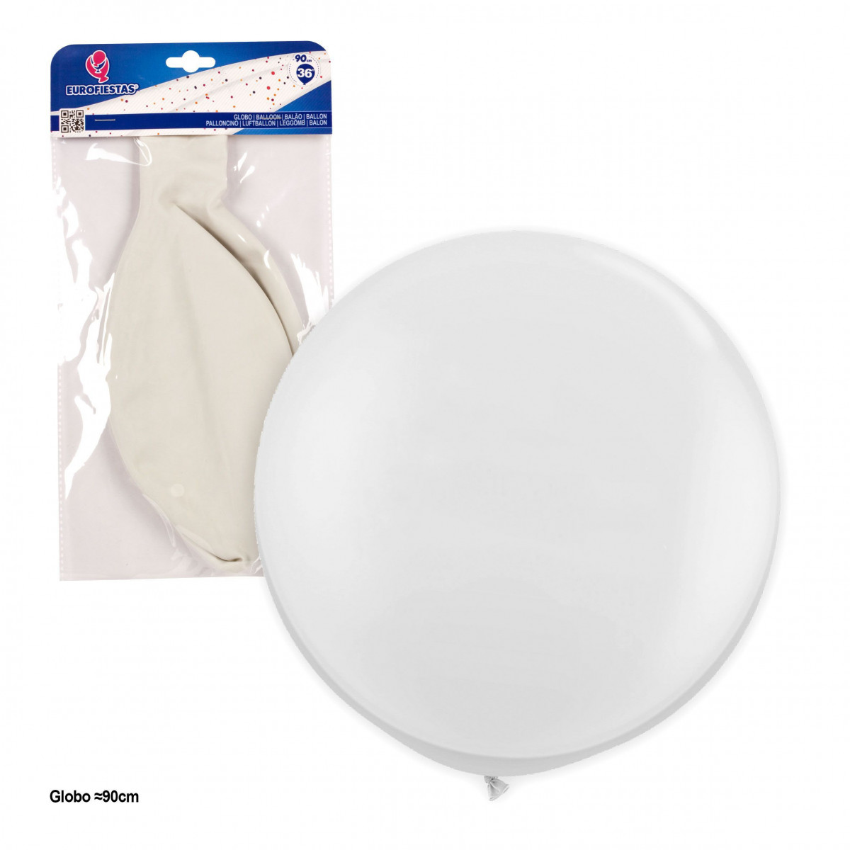 Ballon géant en latex blanc