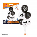 Arbre à ballons d'Halloween 6pcs fantômes et araignées