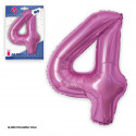 Ballon aluminium 1m fuchsia 4