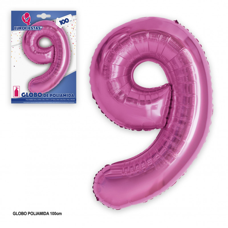 Ballon aluminium 1m fuchsia 9