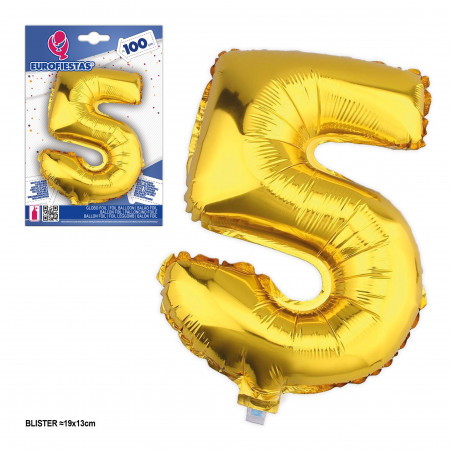 Ballons aluminium 1m 5 dorés