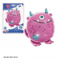 Ballon aluminium monstre fuchsia 1 œil 59cm