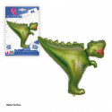 Ballon aluminium 91x76cm t rex vert