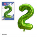 Ballon aluminium 1m vert n°2