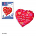 Ballon aluminium coeur Joyeuse Saint-Valentin