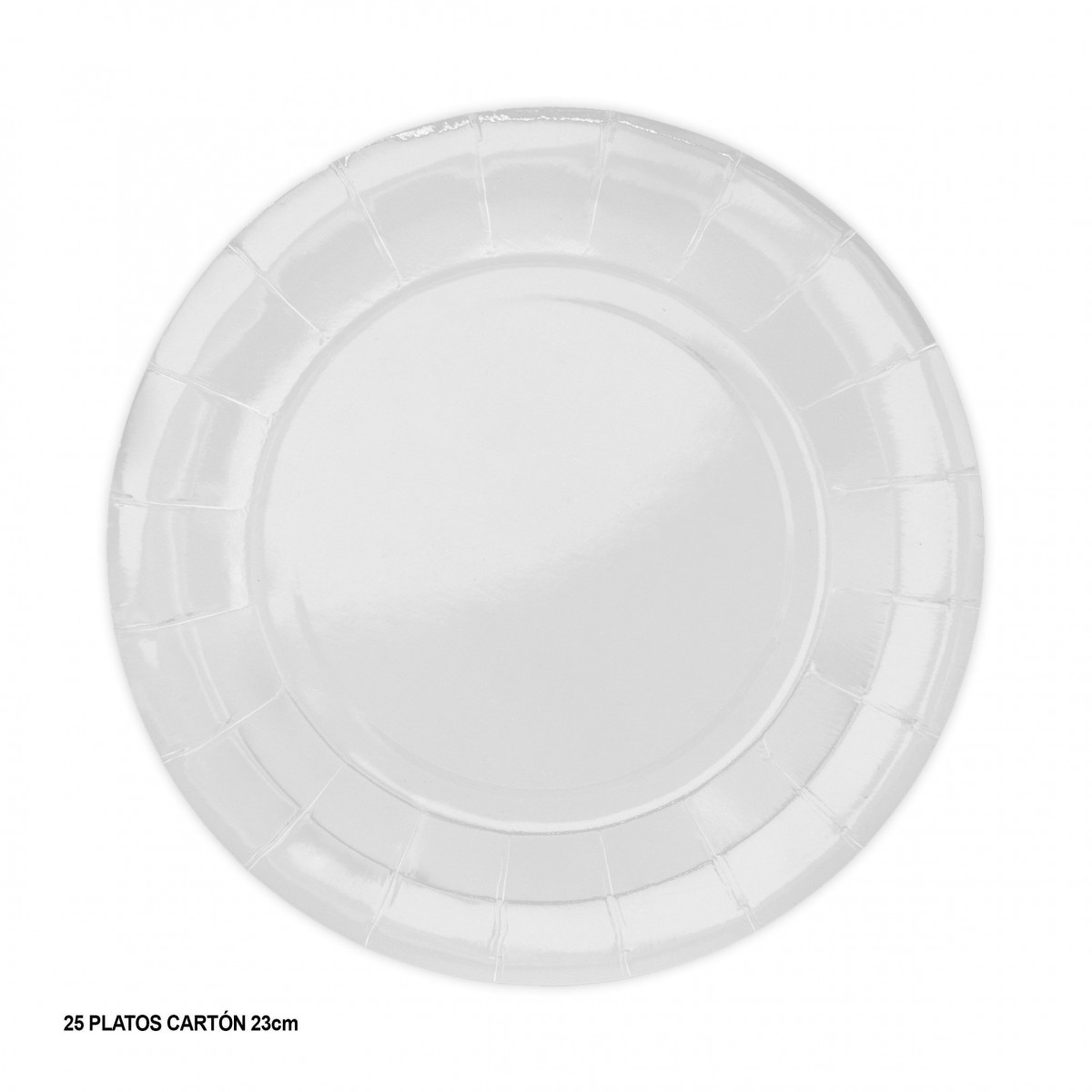 Assiettes 23cm 25 blanches