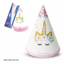 Chapeaux de chou licorne rose 6pcs