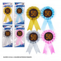 Broche 50ème anniversaire or ou argent