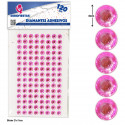 Diamants adhésifs rose 120 gr