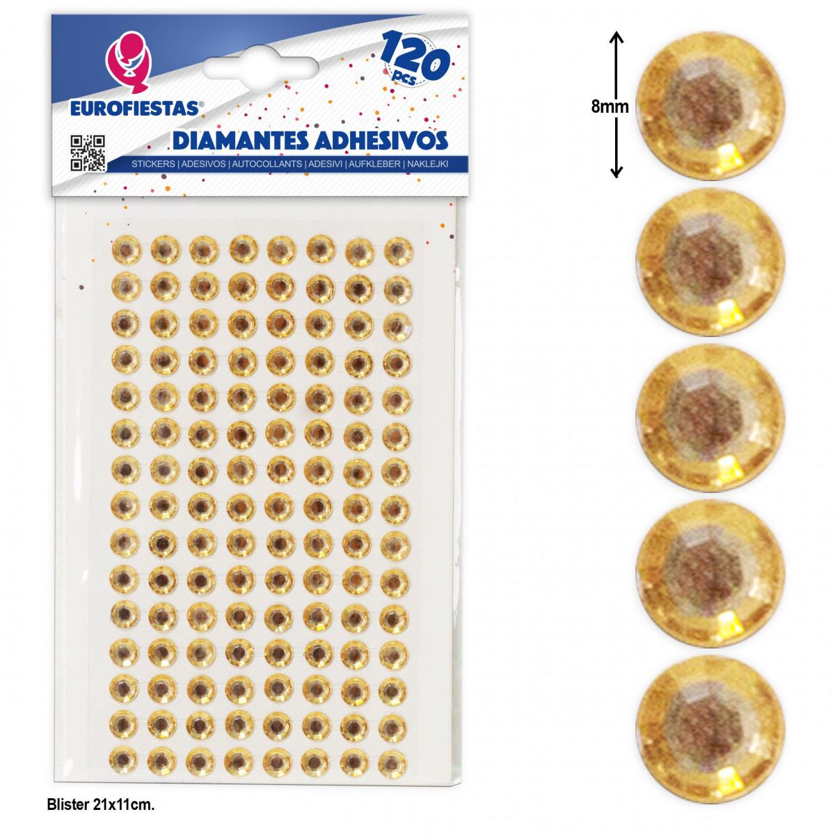 120 gr diamants adhésifs champagne