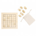 Sudoku en bois avec sachet kraft et autocollant personnalisé