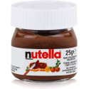 Nutella 25 grammes avec étiquette volante personnalisée pour les détails du mariage