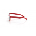 Lunettes de soleil enfant rouges avec sucette coeur et autocollant de graduation personnalisé