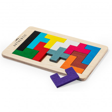 Puzzle Tetris pour enfants en bois avec pochette cadeau