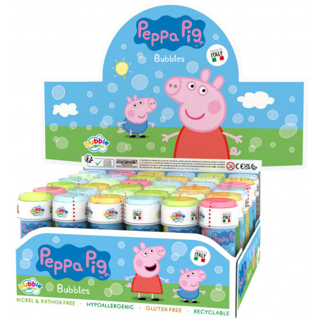 Frisbee en tissu pliable avec sac et autocollant Peppa Pig personnalisé avec pompon assorti