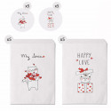 Lot de 10 enveloppes cadeaux format 16x24 avec des chatons avec messages d'amour