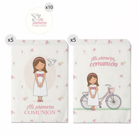 grand sac communion fille bateau