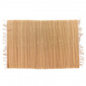 Dessous de plat individuel en bois de bambou de couleur naturelle