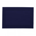 Dessous de plat individuel rectangulaire en maille bleu marine