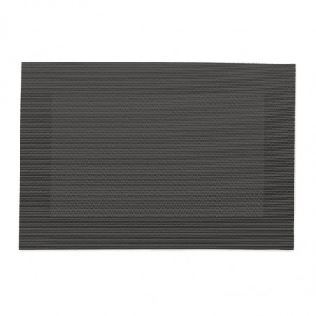 Dessous de plat individuel rectangulaire en maille grise