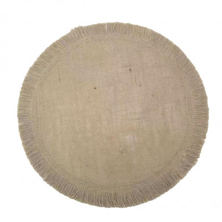 Napperon rond en jute