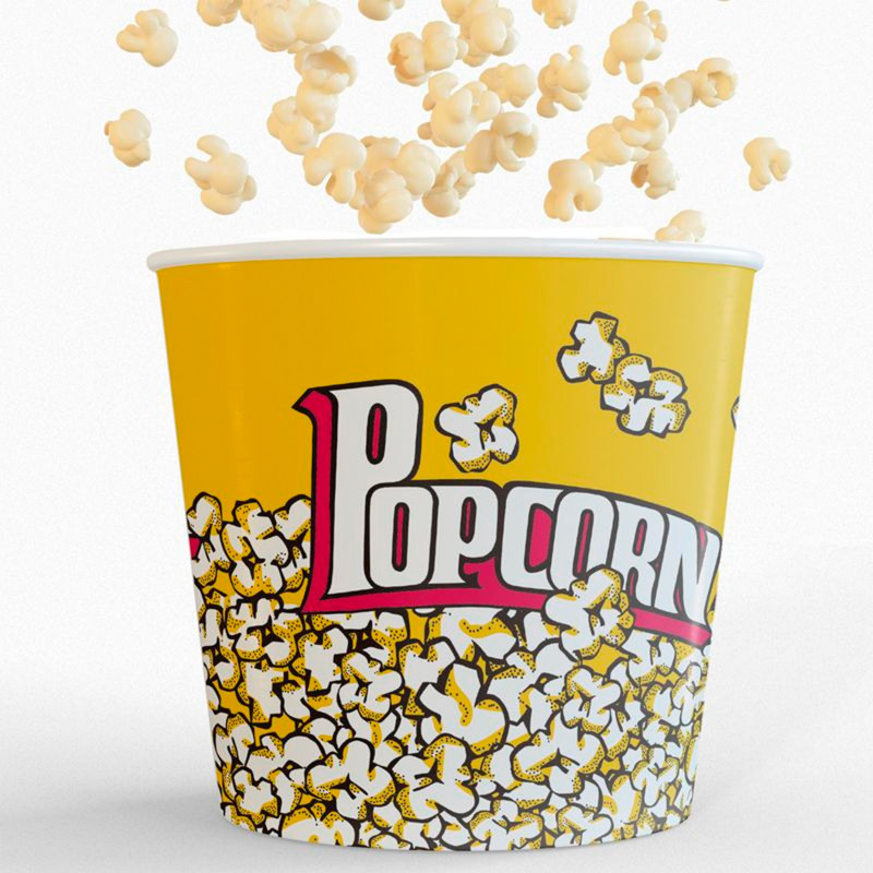 Seau à popcorn 5L pour décoration de table