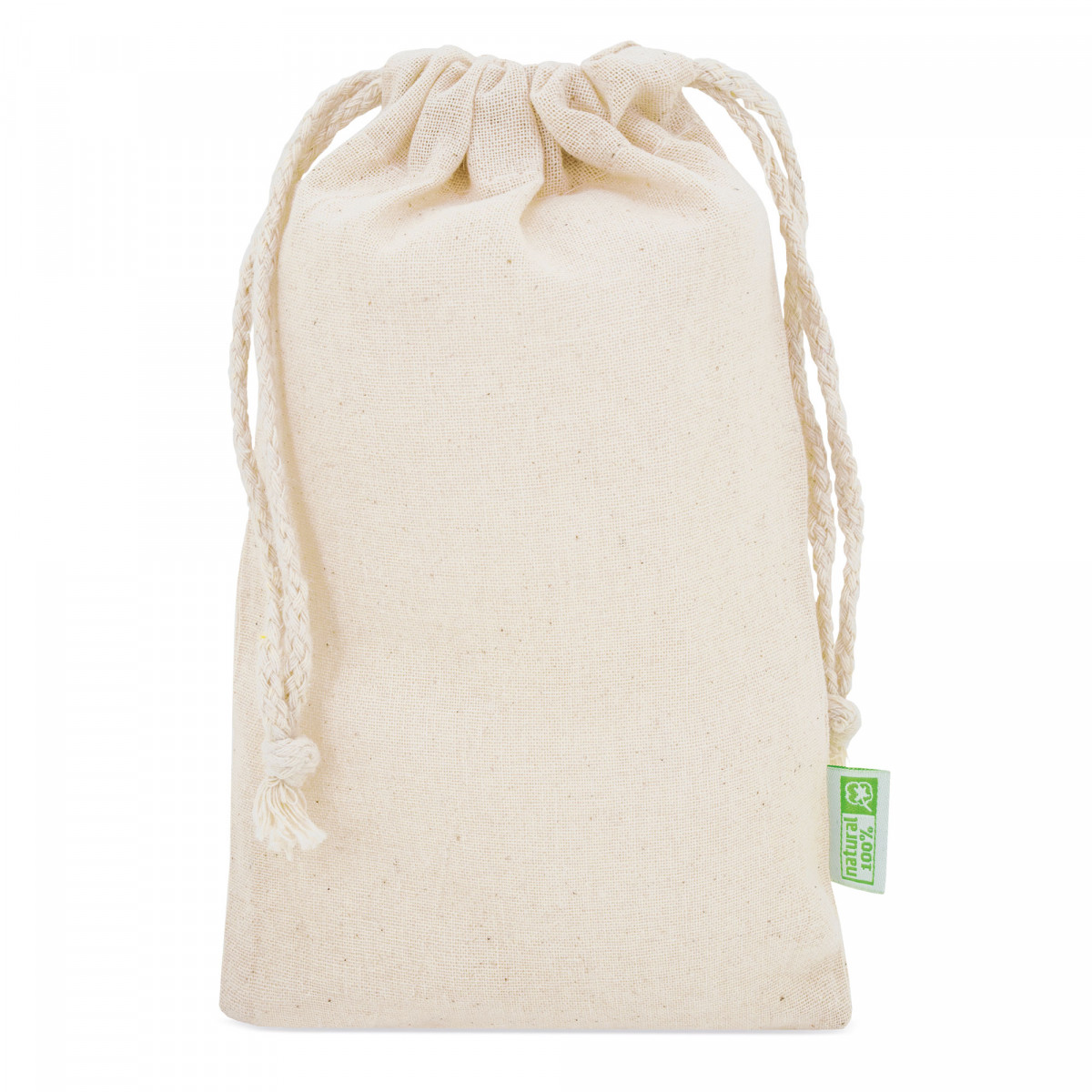 Sac en coton pour présentation de détails en couleur naturelle 13x21 - Sac en coton