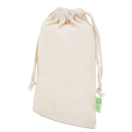 Sac en coton pour présentation de détails en couleur naturelle 13x21 - Sac en coton