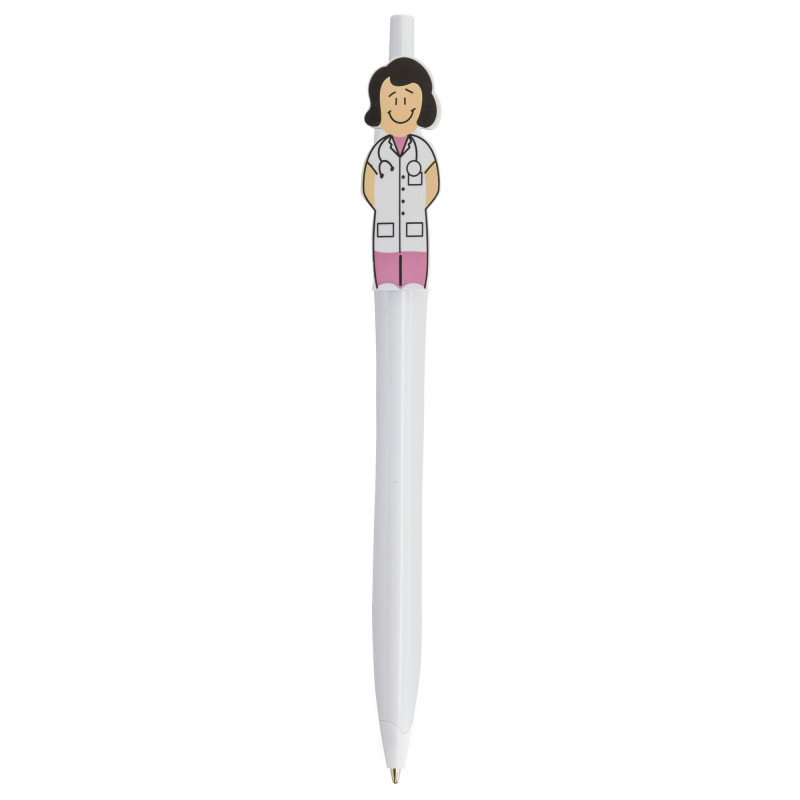 Stylo avec figurine de médecin à offrir