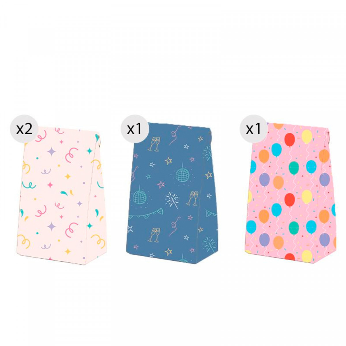 Lot de 4 petits sacs cadeaux pour plus de détails